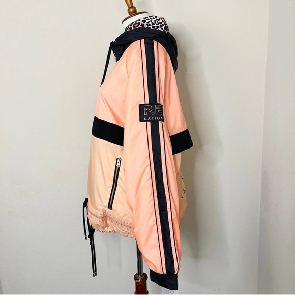 P.E Nation Pink Light Man Down Hooded Jacket - Picture 5 of 11